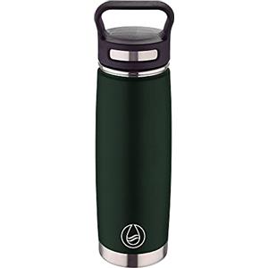 BERGNER WALKING ANYWHERE - Borraccia da 500 ml in acciaio inossidabile verde - Ottimo per mantenere le bevande alla giusta temperatura - Robusta e maneggevole