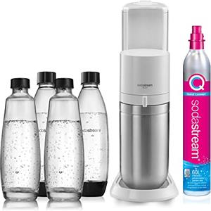 Sodastream Duo Megapack, Gasatore D'Acqua Per Trasformare L'Acqua In Acqua Frizzante, Bianco, ‎29 x 25.6 x 44.4 cm; 6.4 Kg