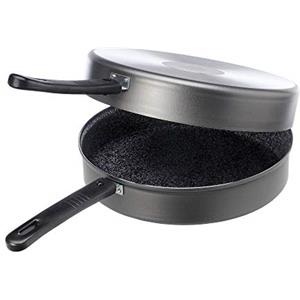 ALLUFLON Tradizione Italia Fornetto/Girafrittata Alto, Alluminio, Nero, 28 cm