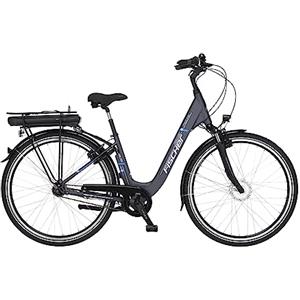 Fischer Cita ECU 1401, Bicicletta elettrica per Uomo e Donna | RH 44 cm Motore Anteriore 32 NM | Batteria da 36 V E-Bike City |, Antracite Opaco, 44cm-522Wh