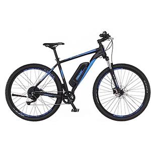 Fischer Mountain Montis Em 1724.1, Bicicletta elettrica per Uomo e Donna | RH Motore Posteriore 45 NM | Batteria 48 V E-Bike | MTB, Nero Opaco, Rahmenhöhe 51 cm