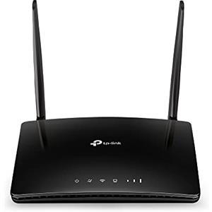 TP-Link TL-MR6400 Router 4G LTE fino a 150 Mbps, Wireless N300Mbps, Router WiFi con Sim, Porta LAN/WAN, Senza Configurazione, Antenne Staccabili, Modem 4G Sim, Parental Control, Rete Ospiti, QoS