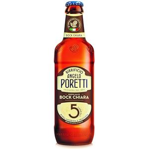 Birrificio Angelo Poretti Birra 5 Luppoli Bock Chiara, 15 Bottiglie da 66 cl