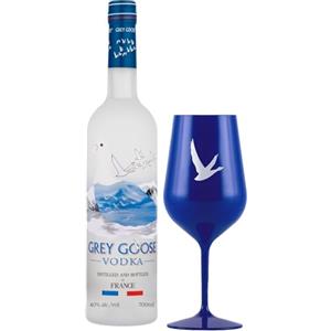 GREY GOOSE Vodka Francese Premium, 40% ABV, 70cl / 700ml, in regalo calice acrilico, realizzata con il miglior grano francese e acqua naturale di sorgente