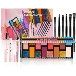 RoseFlower Trousse di Trucchi Set, Trucchi Donna Offerta Per Make Up Tavolozza Trucco Kit con Fard e Ombretti di Palette Professionali Completo Cosmetics da viaggio Per Donna & Bambina