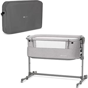 kk Kinderkraft Kinderkraft Culla Da Affiancare Neste Up, Lettino Co-Sleeping, Regolabile, Facile Da Montare, Accessori, Grigio, ‎84.5 x 69 x 98 cm, 9.9 Kg