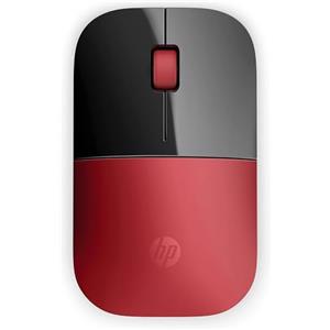 HP Z3700 Mouse Wireless, Sensore Preciso, Tecnologia LED Blue, 1200 DPI, 3 Pulsanti, Rotella Scorrimento, Ricevitore USB Wireless 2.4 GHz Incluso, Design Pratico e Confortevole, Rosso