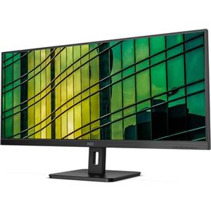 AOC U34E2M - Monitor WQHD da 34 pollici, 100 Hz, 4 ms, sincronizzazione adattiva (3440x1440, HDMI, DisplayPort), colore nero