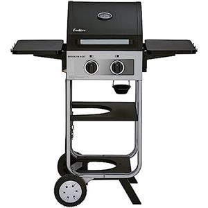 Enders Brooklyn Next 2 Barbecue a Gas, Grill a gas da campeggio, 2 bruciatori in acciaio inox, Coperchio con Termometro, BBQ a Gas 2 Ripiani laterali pieghevoli per Balcone ed Esterno #8645630