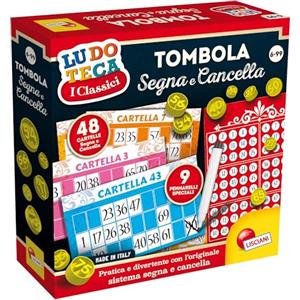 Liscianigiochi 56996 - Ludoteca Tombola Segna E Cancella, Multicolore, 6 anni+