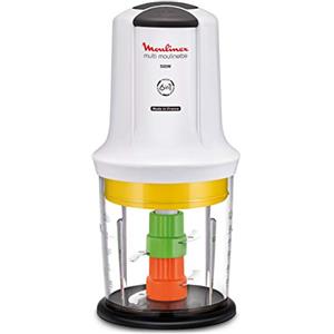 Moulinex Multi Moulinette 6-in-1, Tritatutto Elettrico, Trita, Frulla, Macina, Accessorio Salse 500 W, 0.5 Litri, 2 velocità, Bianco, AT7231