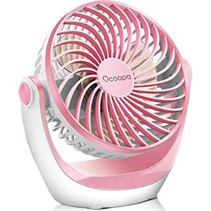 OCOOPA Ventilatore da Tavolo,Mini Ventilatore USB,con Forte Flusso d'aria e Funzionamento Silenzioso, Velocità Regolabile, Testa Girevole a 360 °, per Scrivania, Ufficio, Casa