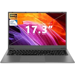 SGIN 17 Pollici PC Portatile 8GB RAM 256GB SSD Home System Notebook, Celeron Dual core, Up to 2.0Ghz, FHD, 2.4/5.0G WiFi, Bluetooth 4.2, Supporta memoria espandibile 512 GB TF