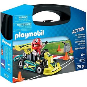 Playmobil Valigetta Go Kart 9322 - Set Gioco con Go Kart e Personaggio per Bambini dai 4 Anni