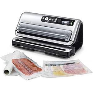 FoodSaver FFS006X macchina sottovuoto per alimenti secchi/umidi, portarotolo e taglierina,3 livelli aspirazione + sigillatura automatica,funzione marinatura,tubo per contenitori,accessori inclusi