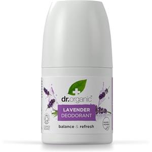 Dr.Organic Dr Organic Deodorante alla Lavanda, Senza Alluminio, Per Uomini, Per Donne, Naturale, Vegano, Cruelty-Free, Senza Parabeni e SLS, Riciclato e Riciclabile, Certificato Biologico, 50ml