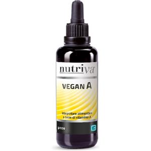 NUTRIVA Vegan A - Integratore alimentare a base di Vitamina A 30 ml per il benessere della vista e della pelle
