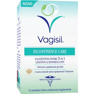 Vagisil incontinence care salviettine intime 2in1 lenitive & rinfrescanti 12 pezzi - VAGISIL - 983664766