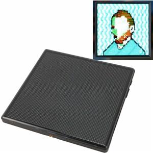 VBESTLIFE Cornice Digitale Pixel con Controllo APP, Cornice Display LED Pixel Fai da Te 64x64 RGB per la Decorazione della Sala Giochi, Contatore dei Fan dei Social Media