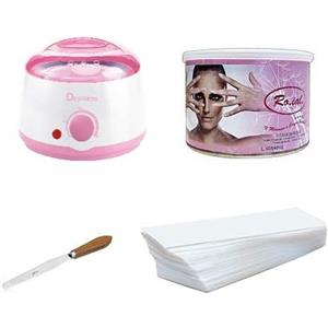 Muster&Dikson Kit Depilazione Scaldacera Strisce Ceretta Spatole Professionale per Estetista