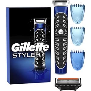 Gillette Trimmer Di Precisione Corpo E Barba 4 In 1 Per Uomo, Rasoio E Scultore