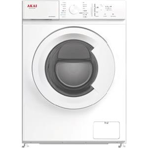 AKAI AQUA6046AS - Lavatrice da 6 kg, 1000 giri/min, Slim (Profondità 44 cm), Classe energetica A