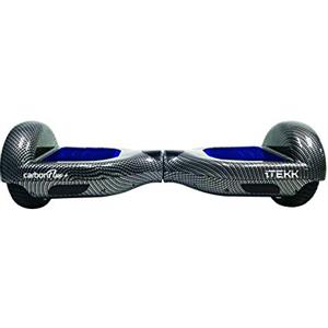 Itekk Hoverboard 6.6 Carbon Fluo +, Assicurazione AXA Tutela Famiglia inclusa, Blu Fluo