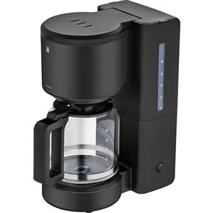 WMF Stelio Aroma Caffettiera con Caraffa in Vetro Filtro, 10 Tazze, Acciaio Inossidabile, 1000 W, Nero Opaco