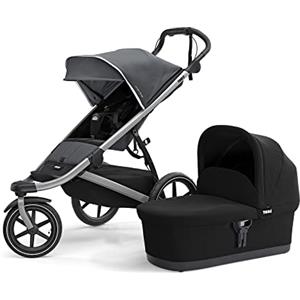 Thule, Urban Glide 2 + Bassinet, Passeggino Da Jogging Con Culla, Grigio, U, Unisex-Adult