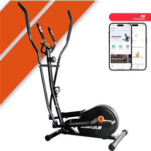 Bonplus BP Ellittiche, Ellittica per la Casa, Crosstrainer Cardio Trainer, 8 Livelli di Resistenza, Includere l'Applicazione Mobile, Pannello di Controllo LCD, Ellittico fino a 120kg