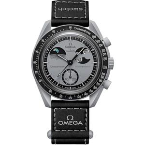 Swatch Orologio da Polso Moonswatch Omega x Mission to Earthphase in Bioceramica
