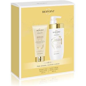 Biopoint - Set Regalo Creme Corpo Divine Cream 400ml e Bagno Olio Setificante 200ml, Deterge, Nutre e Idrata Donando una Profumazione Unica e Raffinata alla Pelle