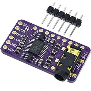 RAKSTORE PCM5102 PCM5102A Scheda Audio DAC Scheda Audio pHAT 3.5mm Stereo Jack 24 Bit Modulo Audio Digitale per Raspberry Pi