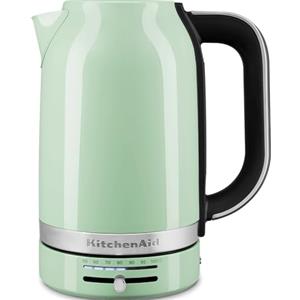 KitchenAid Bollitore Elettrico con Temperature Regolabile | Bollitore Acqua de 1,7L en Acciaio Inox | Design Retro | Con Filtro Antocalcare Rimovible | 2400W (Pistacchio verde)