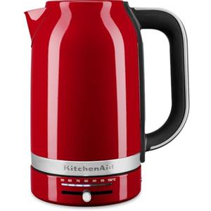 KitchenAid Bollitore Elettrico con Temperature Regolabile | Bollitore Acqua de 1,7L en Acciaio Inox | Design Retro | Con Filtro Antocalcare Rimovible | 2400W (Rosso imperiale)