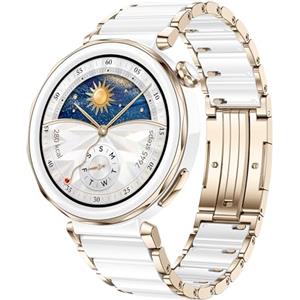 HUAWEI WATCH GT 5 Pro 42mm Smartwatch, Design Elegante, Nuova Modalità Corsa e Ciclismo, Monitoraggio della Salute, 7 Giorni di Durata, GPS, Chiamata Bluetooth, iOS e Android, Ceramica Bianca