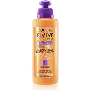 L'Oréal Paris Elvive Olio Straordinario Ricci Sublimi - Crema-Ricci Disciplinante 200 ml per Capelli Ricci o Mossi, Idratante e Resistente all'Umidità