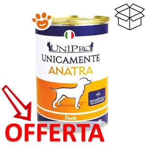 UNIPRO Unicamente Anatra - Alimento Monoproteico per Cani Adulti e Cuccioli, 400 Gr