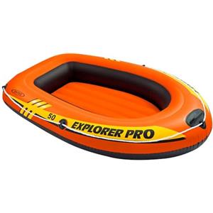 Intex Explorer Pro 50 Canotto Gonfiabile Galleggiante, Arancione, 137 x 85 x 23 cm