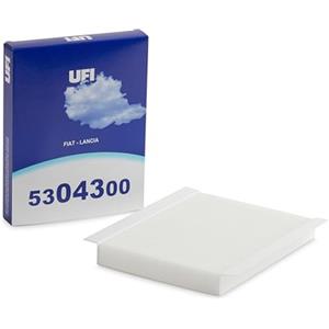 UFI Filters, Filtro Abitacolo Antipolline 53.043.00, Filtro Abitacolo per Ricambio, Adatto a Auto, Applicabile su Diversi Modelli Fiat e Lancia