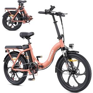 HillMiles MilePort 1 Bici Elettrica Per Adulti, 36V 13AH Batteria Rimovibile 250W Motore Con 20 