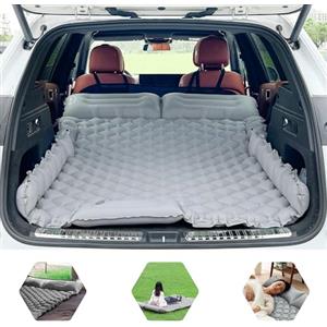 ONTYZZ Letto Gonfiabile Auto Materasso Ad Aria SUV 2 Persone Letto Aria per Viaggio Campeggio Tappetino Autogonfiante Stuoia Dormire con Pompa a Pedale e Cuscino Letto Campeggio Gonfiabile 183*13*7CM