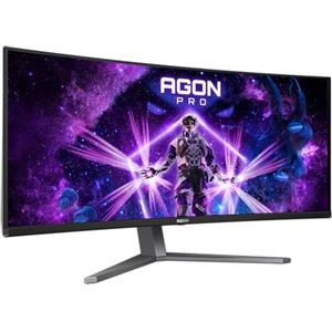 AOC Agon PRO AG346UCD Monitor gaming curvo OLED WQHD da 34 pollici, 175 Hz, 0.03 ms, FreeSync Premium Pro, comp. G-Sync, HDR400 (3440x1440, 2X HDMI, DisplayPort, Hub USB) nero