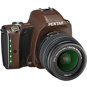 Pentax K-S1 Fotocamera Digitale, DAL 18-55 mm, Sensibilità ISO 51200, LCD da 3, Marrone (Linen Brown)