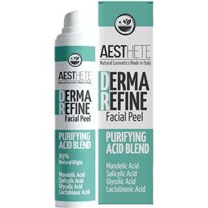 Aesthete Peeling Viso Esfoliante Con Acido Mandelico Acido Glicolico e Acido Salicilico AHA e BHA 15% in Gel Con Risciacquo Contrasta Pori Dilatati Brufoli Punti Neri e Acne Giovanile 50ml Per Pelli Sensibili