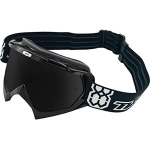 TWO-X Race Occhiali protettivi MX da motocross ed enduro con vetro specchiato e antigraffio, colore: argento