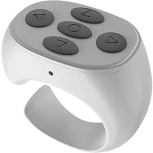 Zibeem Clicker wireless per telefono,Clicker pulsante wireless portatile - Telecomando ricaricabile per telefoni cellulari con controllo sdraiato pigro