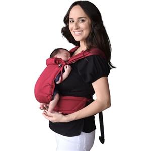Neko Tiny - Marsupio Neonato Ergonomico Regolabile da 2.5 kg (Sangria)