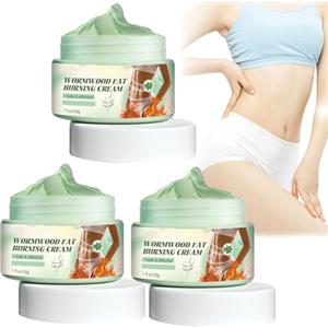 JASUBAI Biancat Crema rassodante per bruciare grassi, assenzio, crema per drenaggio linfatico per la perdita di peso, crema dimagrante anticellulite a caldo (3 pezzi)
