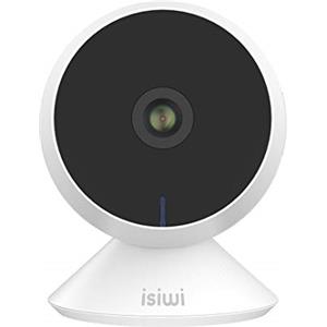 Isiwi Ring Telecamera IP WiFi interno Isiwi per sorveglianza domestica avanzata, Risoluzione HD 1080P, Rilevazione di movimenti e suoni anomali, Audio bidirezionale, Baby Monitor con Visione Notturna